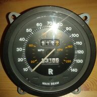 Herstelling Km teller Rolls Royce snelheidsmeter