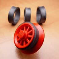 Vervangende slipbandjes voor de LegoÃ�Â® trein (rubber bandjes)