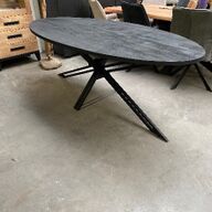 Jayden eettafel, mango black (nieuw, outlet)