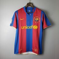 Barcelona thuis RETRO shirt 2007/08 Messi Henry Xavi Iniesta