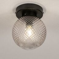 Retro plafondlamp bol helder glas bed hal keuken tafel woonkamer garage lamp