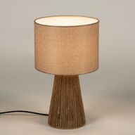 Tafellamp H 41cm beige bruin naturel bed dressoir tafel lamp