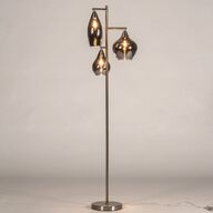 Rookglas vloerlamp bank hoekbank tafel woonkamer kamer lamp