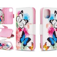 Apple Iphone 11 Pro Max bookcase hoesje - Bloemen en vlinders