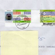 Poststukken met provinciezegels in paren