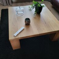 Compleet Interieur Moderne lichte Eiken kasten, eettafel salontafel en TV-kast