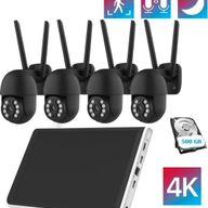 Zexi Beveiligingscamera met scherm, audio, volgsysteem