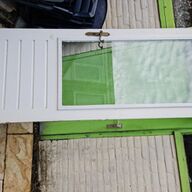Houten achterdeur met glas 201x83