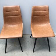 (292) Prachtige nieuwe stoelen cognac kleur