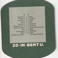 BIERKAART  GINDER  ALE ook achterkant
