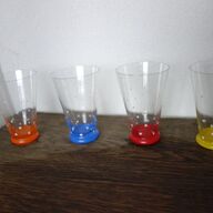 Vintage LUXE GLAZEN limonadeglazen glaskristal jaren 50