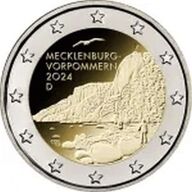 2 Euromunten Duitsland 2024 Meckl. Vorp. ADFGJ