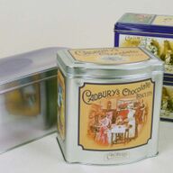 Blikken dozen van Cadbury&amp;#039;s