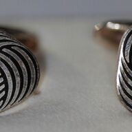 Woolmark Manchetteknopen Logo (met ketting sluiting)
