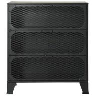 VidaXL Opbergkast 72x36x82 cm metaal en MDF grijs335912