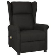 VidaXL Massagestoel stof zwart329651