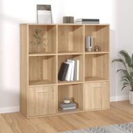 VidaXL Boekenkast 98x30x98 cm spaanplaat sonoma eikenkleurig801119