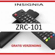 Vervangende afstandsbediening voor de ZRC-101  van INSIGNIA.