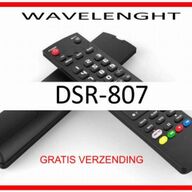 Vervangende afstandsbediening voor de DSR-807  van WAVELENGHT.