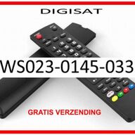Vervangende afstandsbediening voor de WS023-0145-0331  van DIGISAT.