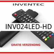 Vervangende afstandsbediening voor de INV024LED-HD  van INVENTEC.