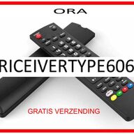 Vervangende afstandsbediening voor de RICEIVERTYPE6062  van ORA.