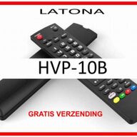 Vervangende afstandsbediening voor de HVP-10B  van LATONA.