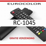 Vervangende afstandsbediening voor de RC-1045  van EUROCOLOR.