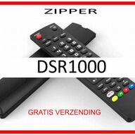 Vervangende afstandsbediening voor de DSR1000  van ZIPPER.