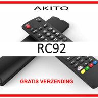 Vervangende afstandsbediening voor de RC92  van AKITO.