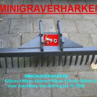 HARK Minigraver ; egalisatiehark ;onkruidhark Euro 440