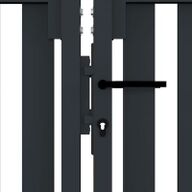 VidaXL Poort dubbel 306x200 cm staal antraciet3060200