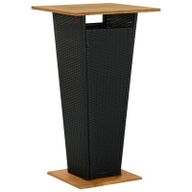 VidaXL 5-delige Tuinbarset zwart3064866