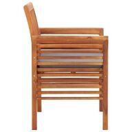 VidaXL Tuinstoelen 4 st met kussens massief acaciahout8720287177913