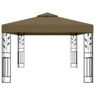 VidaXL Prieel met dubbel dak 180 g/m² 3x4 m taupe8720286106648