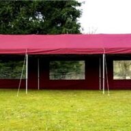 Profi Easy-Up Vouwpaviljoen/Vouwtent/Partytent 3x9m Rood