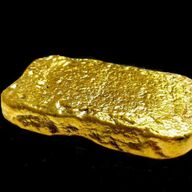 Ruwe Onbewerkte Goudbaar 327 Gram Goud Baar Goudstaaf