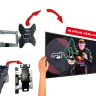 Makkelijk afneembare TV muurbeugel - Aluminium - 3 draaipunten