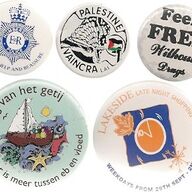 Button-badge met een boodschap x 7