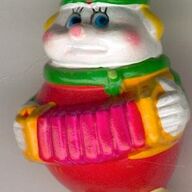 Petrushka clown figuur x 7