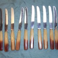 12 vintage messen met fake hertshoornen heften