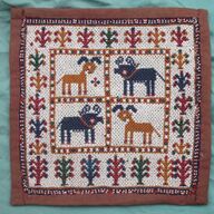 Gujarat - India - vintage wandversiering met kralen