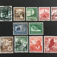 Serie postzegels Duitse rijk uitgave 1938