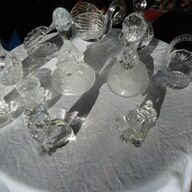 Cristal d Arques beeldjes Made In France dolfijn karaf schelp 11 stuks Vintage Kristal