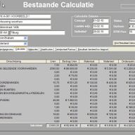 Afbouw Calculatiesoftware Calculatieprogramma software - programma