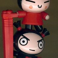 Pucca Funny Love: boy en Girl McDonalds figuur x 2 + knijper