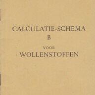 Calculatie-schema B voor wollenstoffen