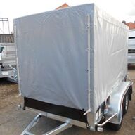 Aanhangwagen 2.54mx1.30mx1.50m.