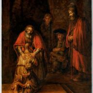 Rembrandt: De verloren zoon, olieverfschilderij