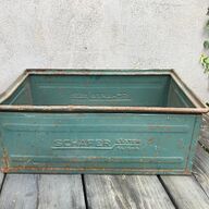 Brocante Industrieel Metalen SCHAFER lade (52x32x20cm)